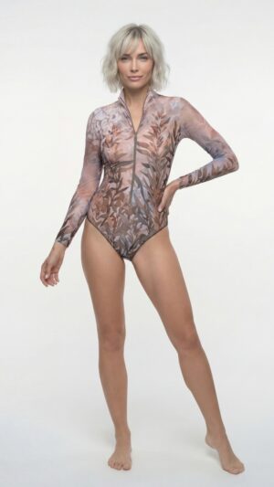 Слитный купальник ОЛИВКИ