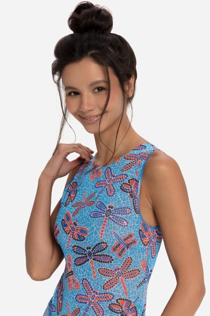 sku: 25001179 | Brand: RoDaSoleil  | Size: XSmall Small Medium Large XLarge  | Colors: Цветной  | Бренды RoDaSoleil | Купальники Слитные | Title: Слитный купальник СТРЕКОЗЫ МОЗАИКА
