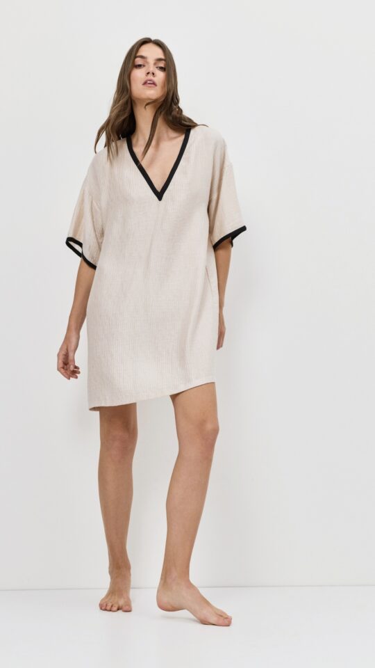 sku: HORIZON | Brand: Aruelle  | Size: XSmall Small Medium Large XLarge XXLarge  | Colors: Светло-бежевый  | Бренды Aruelle | Домашняя одежда Платья | Пляжная одежда | Title: Платье HORIZON