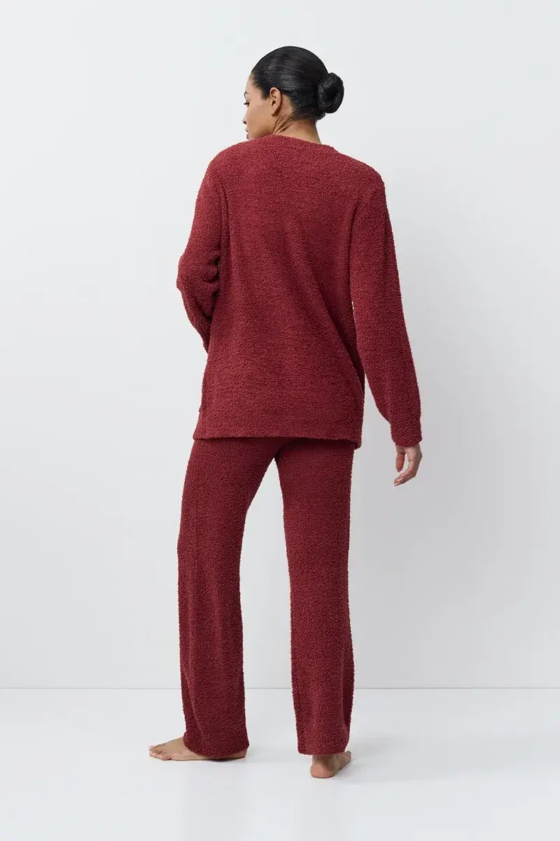 sku: MERRY SET SOFT | Brand: Aruelle  | Size: XSmall Small Medium Large XLarge  | Colors: Бургундское вино  | Бренды Aruelle | Домашняя одежда Костюмы | Title: Комплект с брюками MERRY SET SOFT