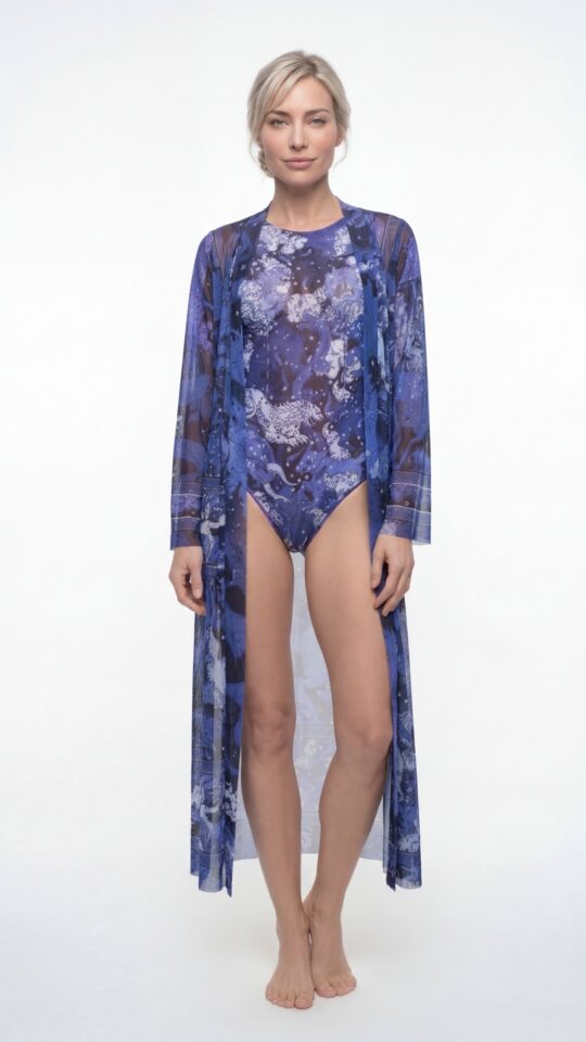 sku: 26002753 | Brand: RoDaSoleil  | Size: Onesize  | Colors: Цветной  | Бренды RoDaSoleil | Пляжная одежда | Title: Халат ЧЕРНИЧНЫЕ НОЧИ