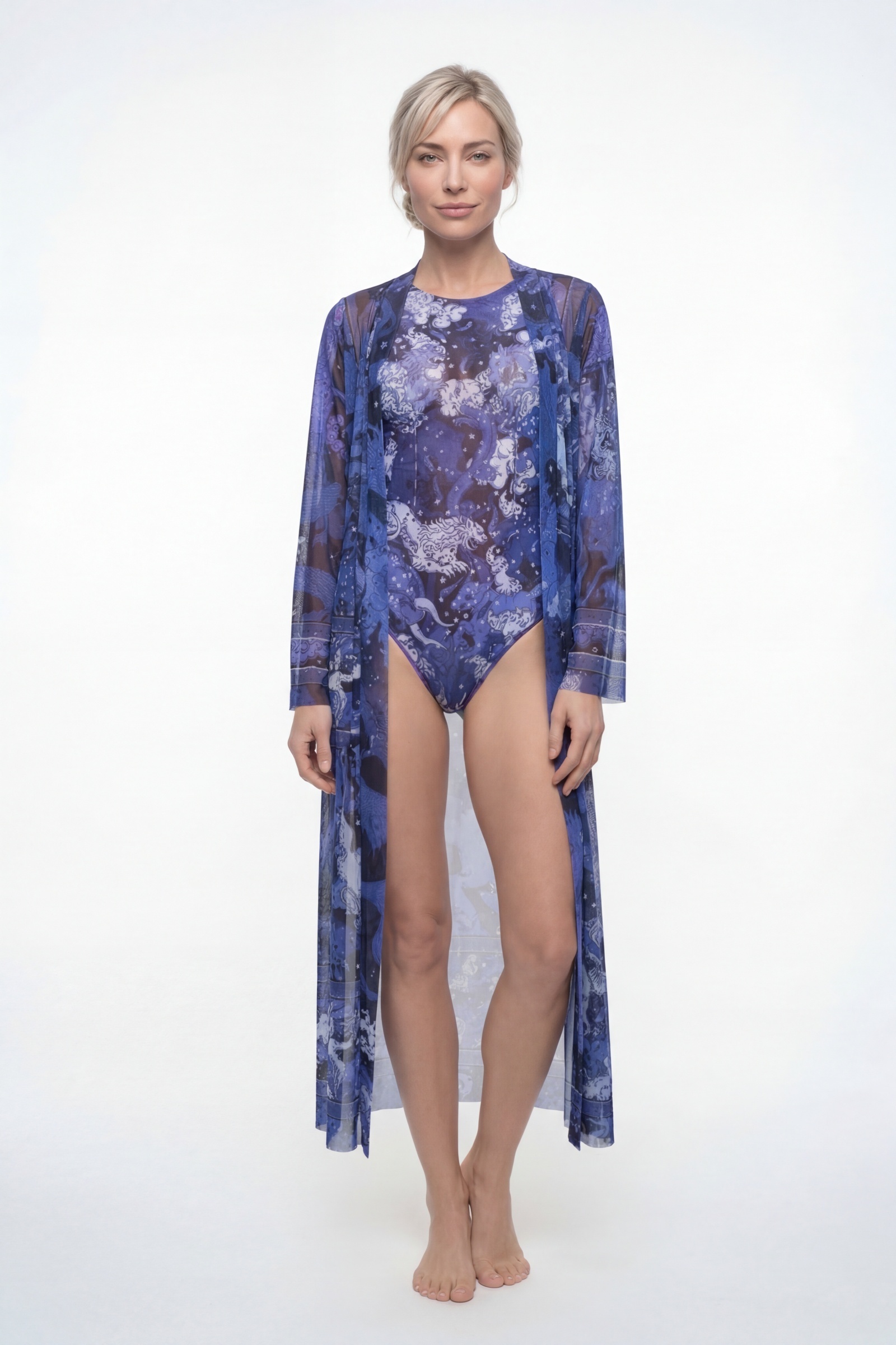 sku: 26002753 | Brand: RoDaSoleil | Size: Onesize | Colors: Цветной | Бренды RoDaSoleil | Пляжная одежда | Title: Халат ЧЕРНИЧНЫЕ НОЧИ