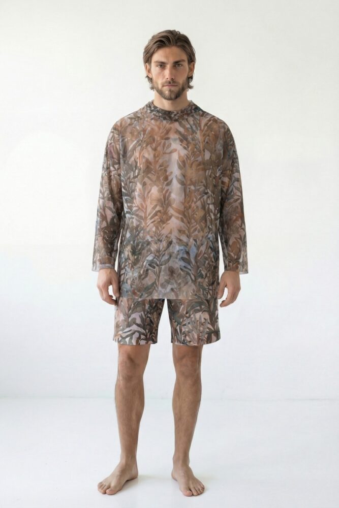 sku: 26003238 | Brand: RoDaSoleil  | Size: Small Medium Large XLarge XXLarge  | Colors: Цветной  | Бренды RoDaSoleil | Мужская коллекция Пляжная одежда | Title: Футболка ОЛИВКИ с капюшоном