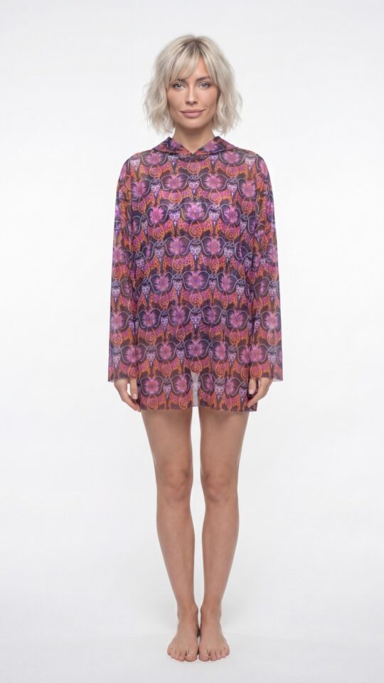 sku: 26004523 | Brand: RoDaSoleil  | Size: L/XL S/M  | Colors: Цветной  | Бренды RoDaSoleil | Пляжная одежда | Title: Футболка СРЕДНЕВЕКОВЬЕ Серый с капюшоном