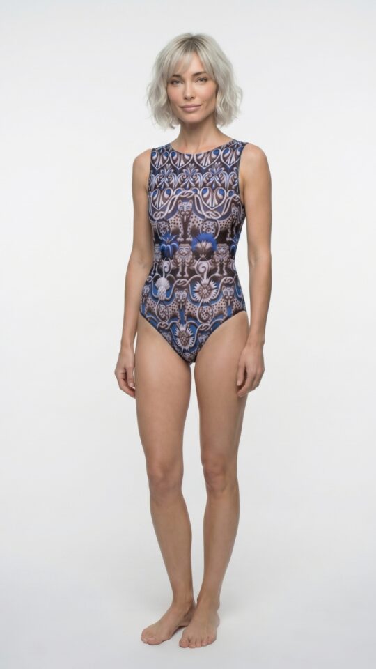 sku: 26001118 | Brand: RoDaSoleil  | Size: XSmall Small Medium Large XLarge  | Colors: Цветной  | Бренды RoDaSoleil | Купальники Слитные | Title: Слитный купальник СРЕДНЕВЕКОВЬЕ Синий
