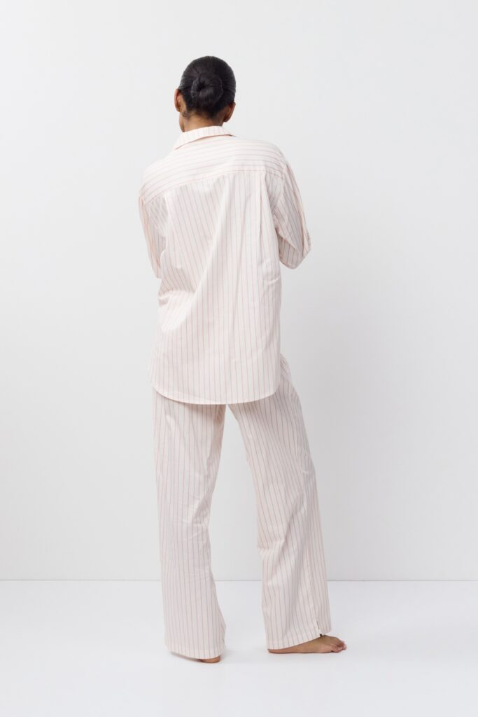 sku: ZEPHYR | Brand: Aruelle  | Size: XSmall Small Medium Large XLarge XXLarge  | Colors: Кремовый/Розовый  | Бренды Aruelle | Домашняя одежда Пижамы | Title: Пижама с брюками ZEPHYR