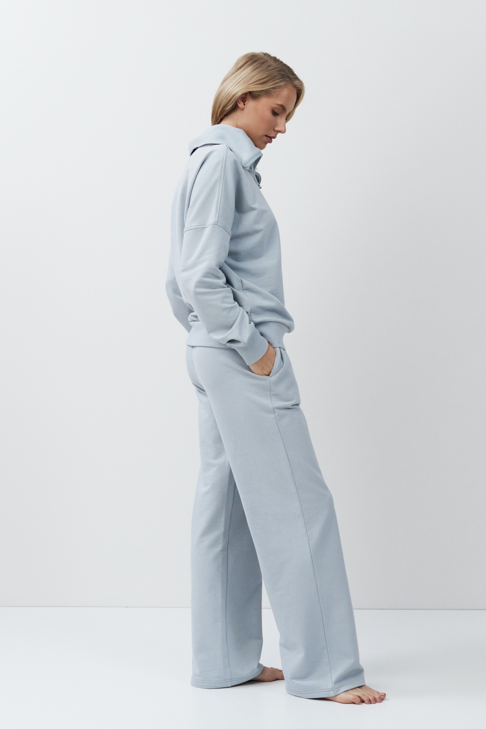 sku: BRISA SET | Brand: Aruelle | Size: XSmall Small Medium Large XLarge XXLarge | Colors: Серо-голубой | Бренды Aruelle | Домашняя одежда Костюмы | Title: Комплект с брюками BRISA SET