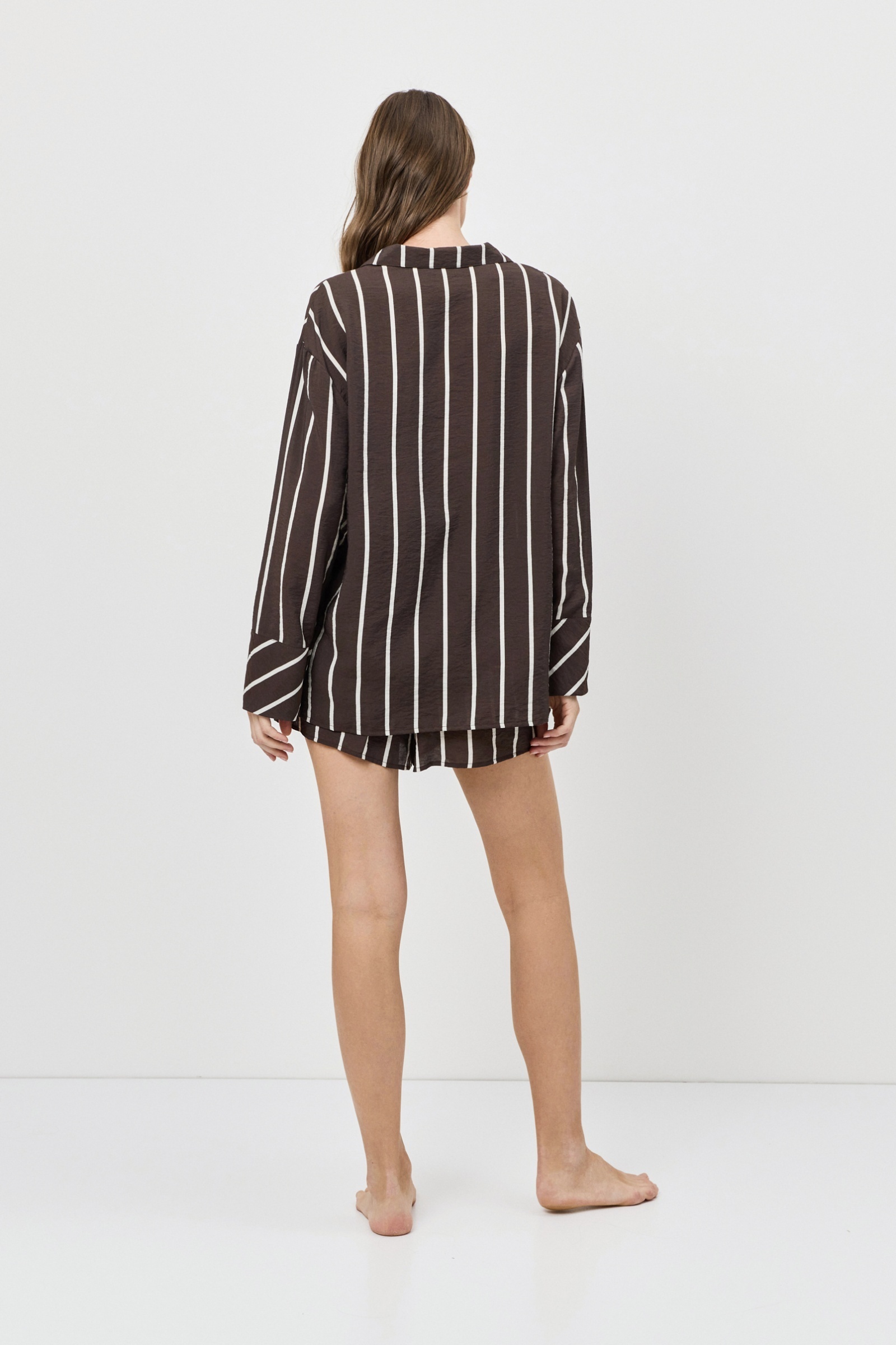 sku: CEDAR | Brand: Aruelle  | Size: XSmall Small Medium Large XLarge XXLarge  | Colors: Шоколадный/Молочный  | Бренды Aruelle | Домашняя одежда Костюмы | Title: Комплект с шортами CEDAR