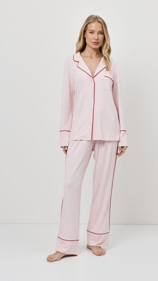 sku: AMORIA | Brand: Aruelle  | Size: XSmall Small Medium Large XLarge XXLarge  | Colors: Светло-Розовый  | Бренды Aruelle | Домашняя одежда Пижамы | Title: Пижама с брюками AMORIA