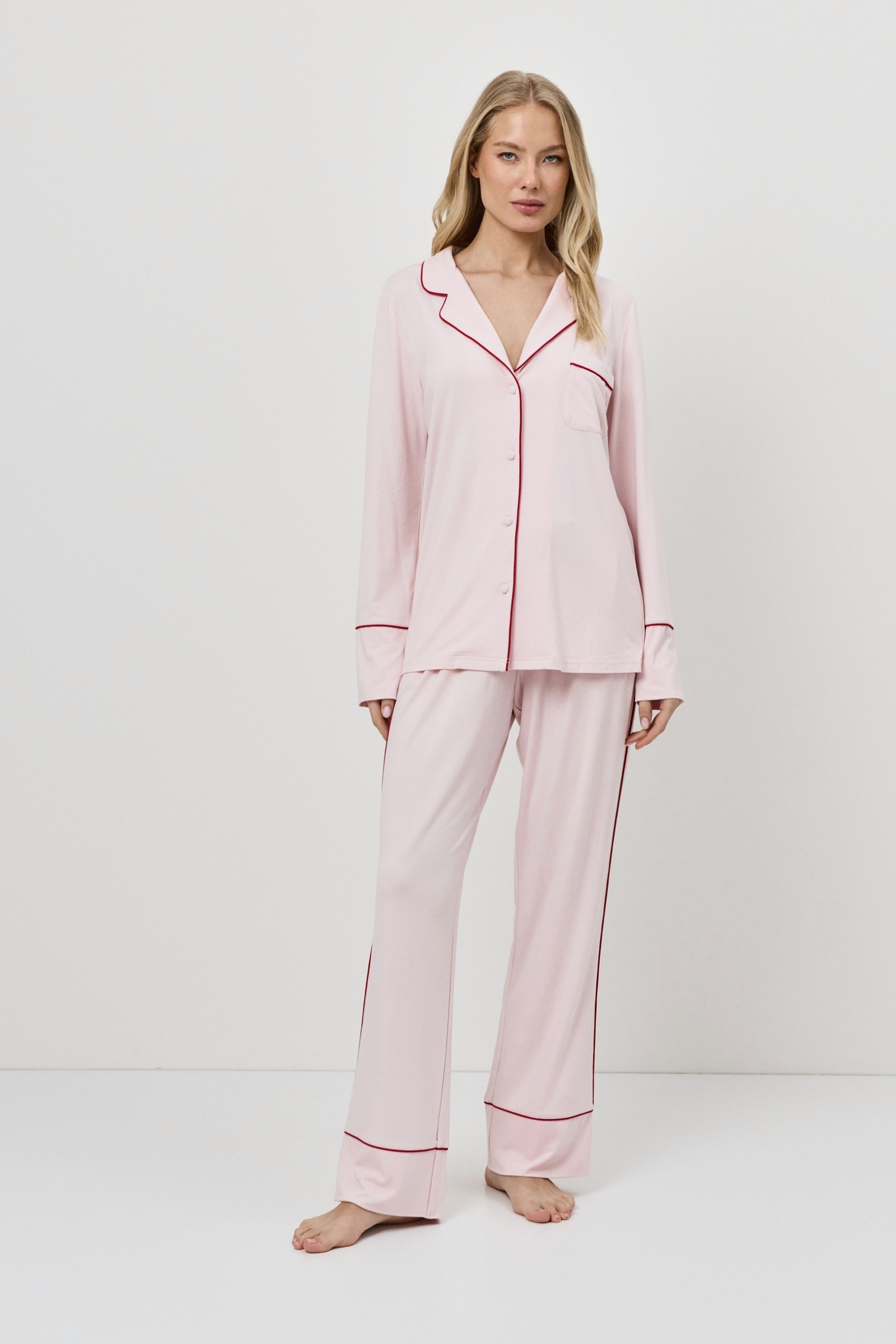 sku: AMORIA | Brand: Aruelle  | Size: XSmall Small Medium Large XLarge XXLarge  | Colors: Светло-Розовый  | Бренды Aruelle | Домашняя одежда Пижамы | Title: Пижама с брюками AMORIA