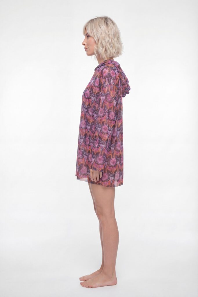 sku: 26004523 | Brand: RoDaSoleil  | Size: L/XL S/M  | Colors: Цветной  | Бренды RoDaSoleil | Пляжная одежда | Title: Футболка СРЕДНЕВЕКОВЬЕ Серый с капюшоном