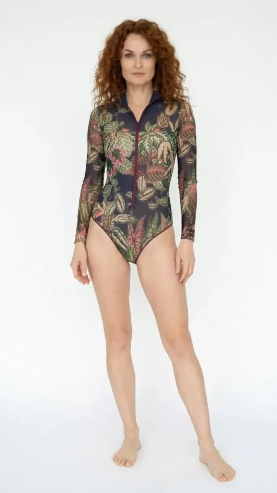 sku: 24003676 | Brand: RoDaSoleil  | Size: XSmall Small Medium Large XLarge  | Colors: Цветной  | Бренды RoDaSoleil | Купальники Слитные | Title: Слитный купальник БОТАНИКА