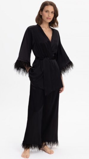 sku: W25-03SS110 | Brand: Marc Andre  | Size: 36 38 40 42 44 46  | Colors: Черный  | Бренды Marc&Andre | Домашняя одежда Брюки | Title: Брюки TENDERLY YOURS