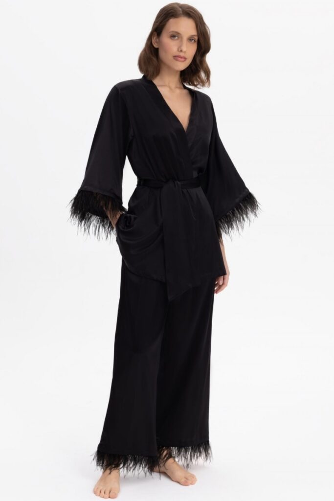 sku: W25-03SS110 | Brand: Marc Andre  | Size: 36 38 40 42 44 46  | Colors: Черный  | Бренды Marc&Andre | Домашняя одежда Брюки | Title: Брюки TENDERLY YOURS