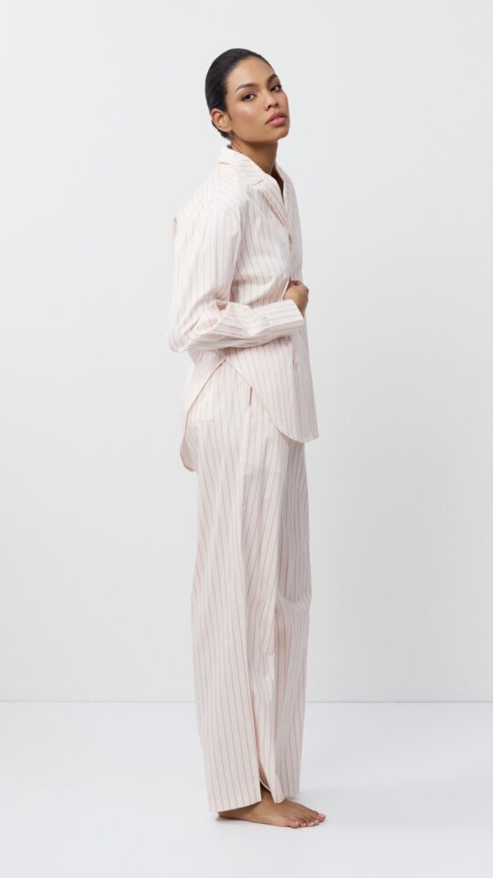 sku: ZEPHYR | Brand: Aruelle  | Size: XSmall Small Medium Large XLarge XXLarge  | Colors: Кремовый/Розовый  | Бренды Aruelle | Домашняя одежда Пижамы | Title: Пижама с брюками ZEPHYR