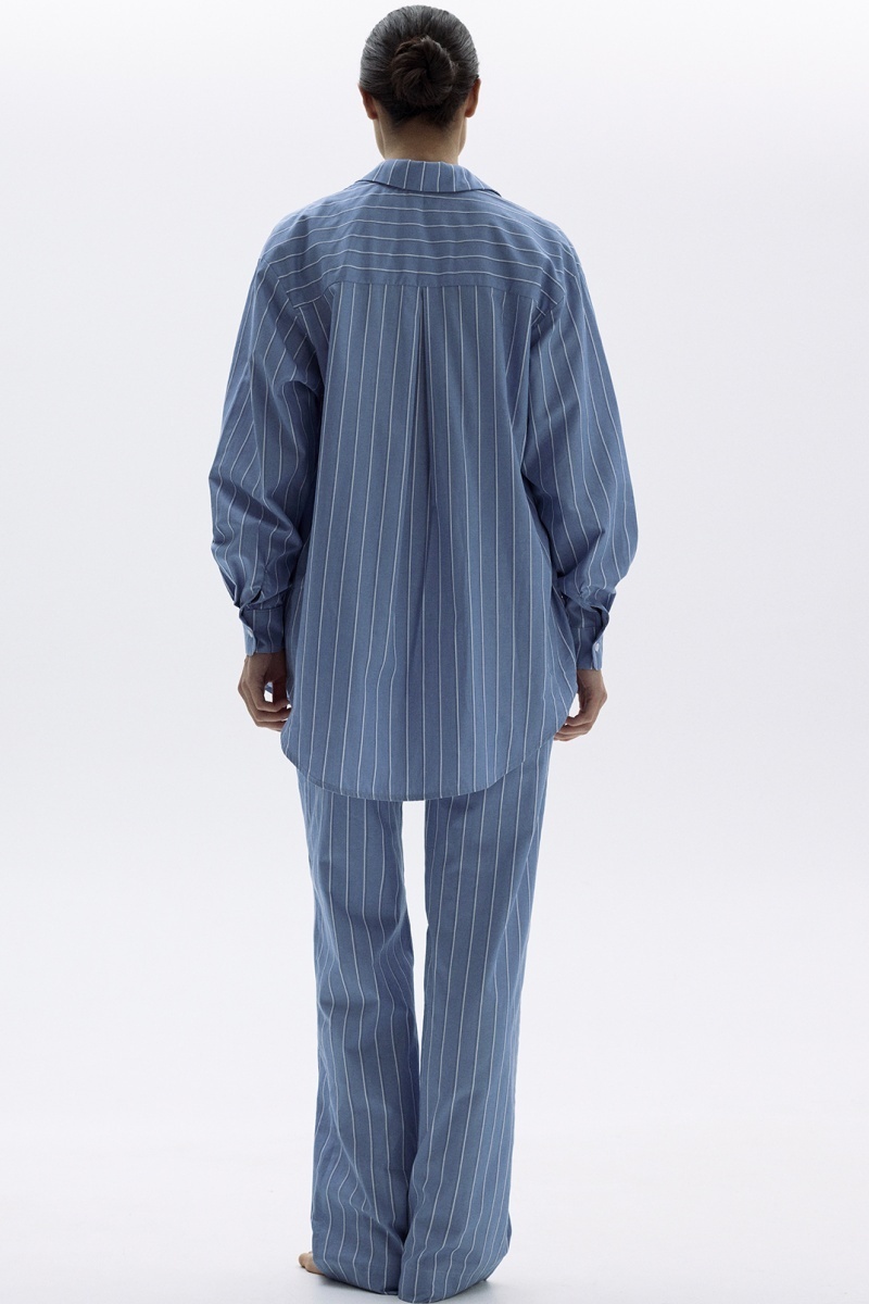 sku: 55492-2+55493-2 | Brand: Laete  | Size: 52 42 44 46 48 50  | Colors: Джинсовая полоска  | Бренды Laete | Домашняя одежда Пижамы | Title: Пижама с брюками