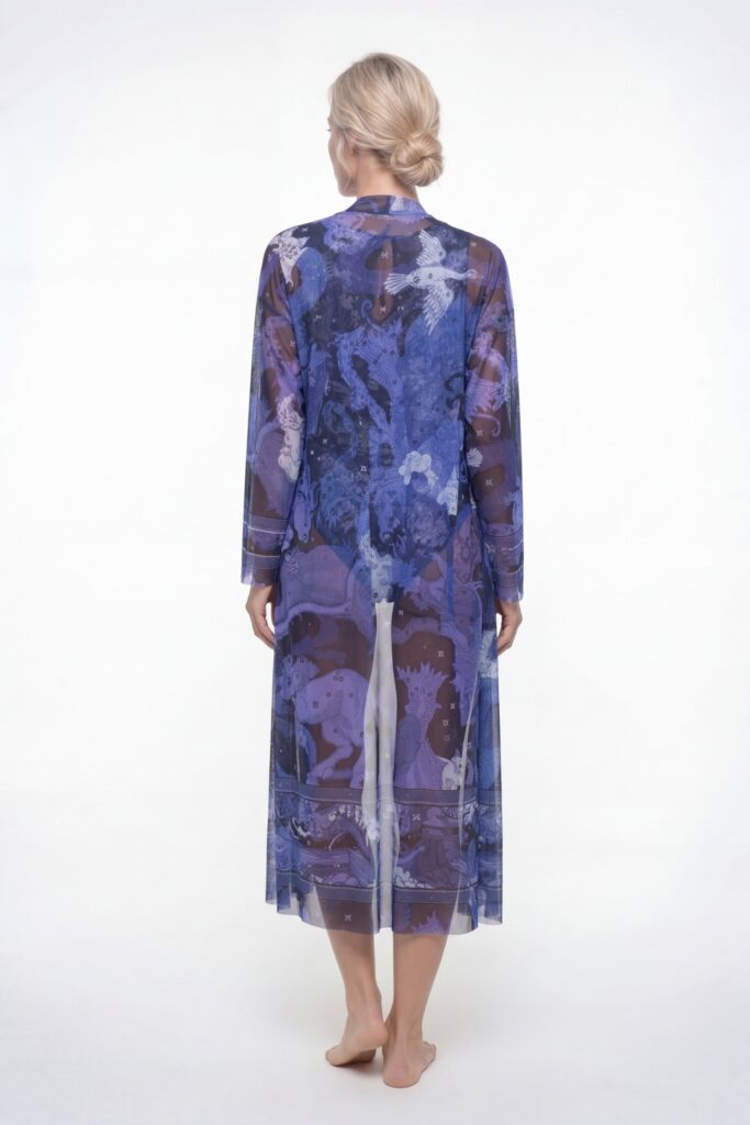sku: 26002753 | Brand: RoDaSoleil  | Size: Onesize  | Colors: Цветной  | Бренды RoDaSoleil | Пляжная одежда | Title: Халат ЧЕРНИЧНЫЕ НОЧИ