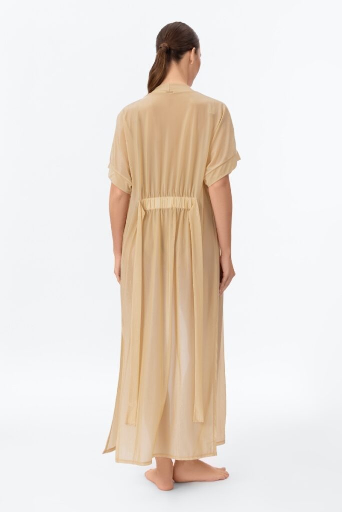 sku: CU26-08 | Brand: Marc Andre  | Size: Small Medium Large XLarge  | Colors: Бежевый  | Бренды Marc&Andre | Пляжная одежда | Title: Туника пляжная TUNIC-ROBE