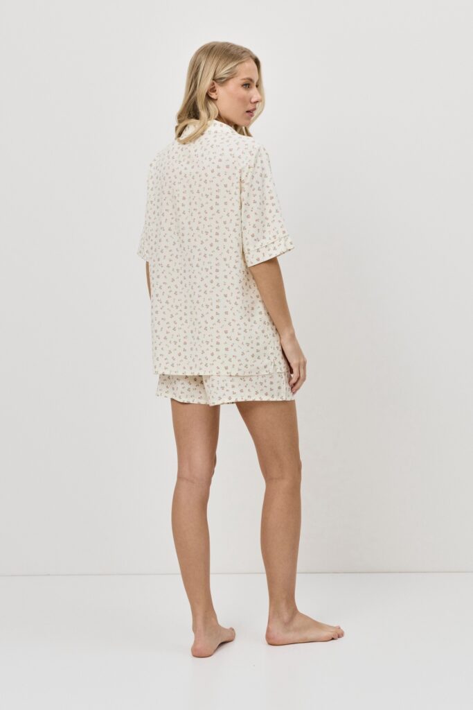 sku: CAPRIELLE | Brand: Aruelle  | Size: XSmall Small Medium Large XLarge XXLarge  | Colors: Бледно-Желтый  | Бренды Aruelle | Домашняя одежда Пижамы | Title: Пижама с шортами CAPRIELLE