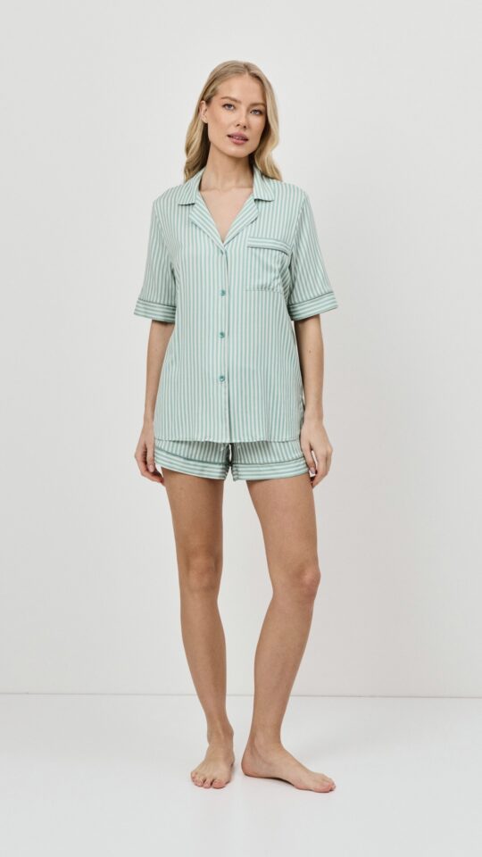 sku: MOSS | Brand: Aruelle  | Size: XSmall Small Medium Large XLarge  | Colors: Оливковый  | Бренды Aruelle | Домашняя одежда Пижамы | Title: Пижама с шортами MOSS