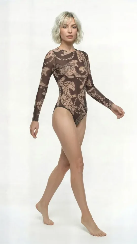 sku: 25001026 | Brand: RoDaSoleil  | Size: XSmall Small Medium Large XLarge  | Colors: Цветной  | Бренды RoDaSoleil | Купальники Слитные | Title: Слитный купальник ДИКАЯ КОШКА