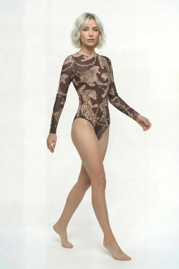 sku: 25001026 | Brand: RoDaSoleil  | Size: XSmall Small Medium Large XLarge  | Colors: Цветной  | Бренды RoDaSoleil | Купальники Слитные | Title: Слитный купальник ДИКАЯ КОШКА
