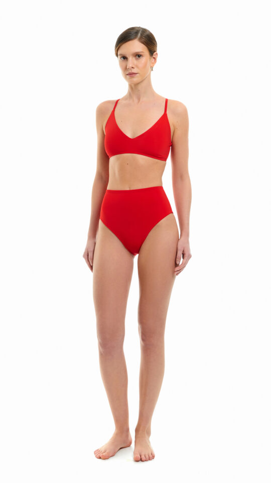 sku: MN-010 | Brand: MY NYMPH  | Size: XSmall Small Medium Large  | Colors: Красный  | Бренды MY NYMPH | Купальники Раздельные | Title: Топ ЭГЛА