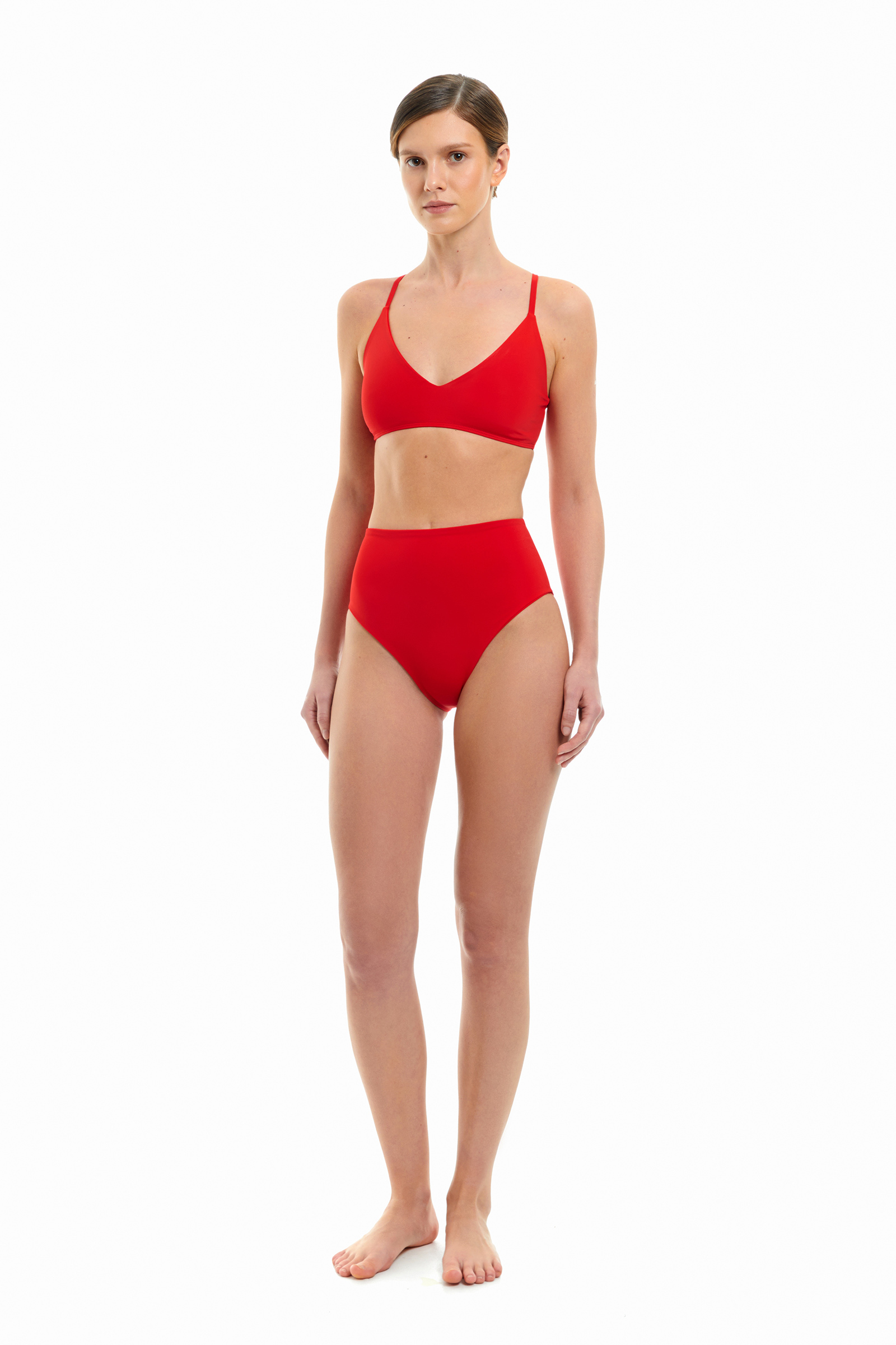 sku: MN-010 | Brand: MY NYMPH  | Size: XSmall Small Medium Large  | Colors: Красный  | Бренды MY NYMPH | Купальники Раздельные | Title: Топ ЭГЛА