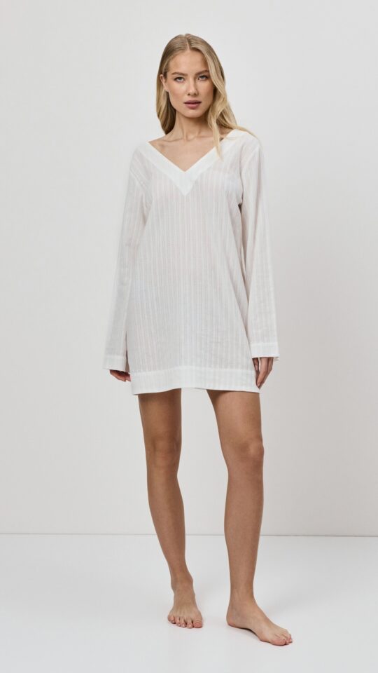 sku: ELARA | Brand: Aruelle  | Size: XSmall Small Medium Large XLarge  | Colors: Слоновая кость  | Бренды Aruelle | Домашняя одежда Платья | Пляжная одежда | Title: Платье ELARA