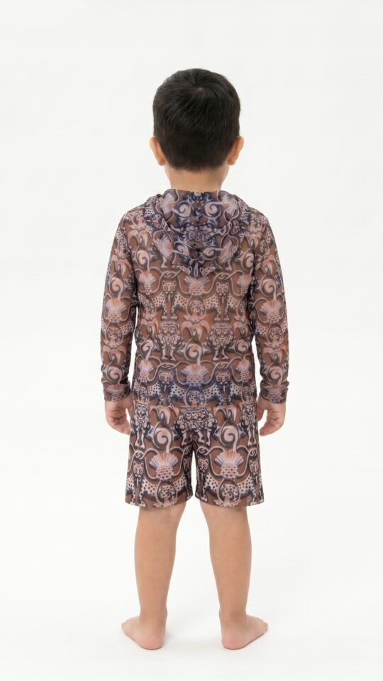 sku: 26002214 | Brand: RoDaSoleil  | Size: 104 110 116 122 128 134 140 146 152 158  | Colors: Цветной  | Бренды RoDaSoleil | Детские купальники | Title: Шорты детские СРЕДНЕВЕКОВЬЕ Коричневый