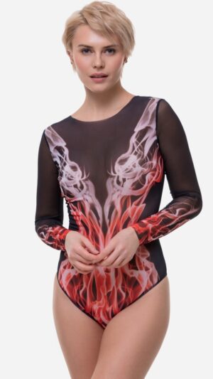 sku: 26001068 | Brand: RoDaSoleil  | Size: XSmall Small Medium Large XLarge  | Colors: Цветной  | Бренды RoDaSoleil | Купальники Слитные | Title: Слитный купальник ОГОНЬ RED