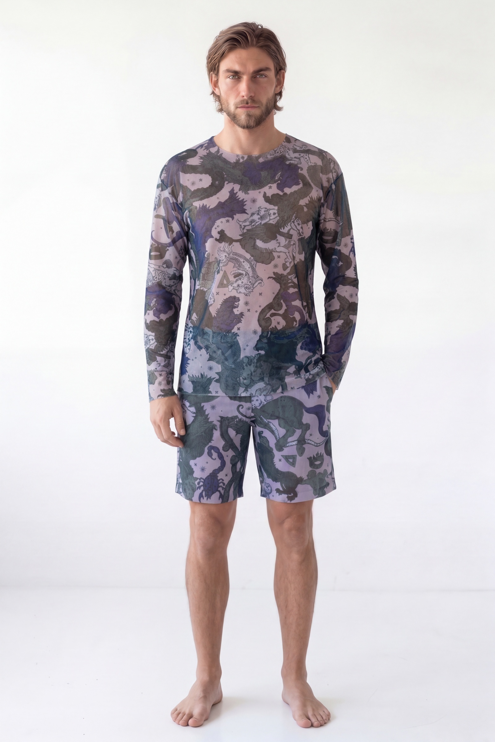 sku: 26003354 | Brand: RoDaSoleil | Size: Small Medium Large XLarge XXLarge | Colors: Цветной | Бренды RoDaSoleil | Пляжная одежда | Мужская коллекция Пляжная одежда | Title: Футболка ЛУННАЯ ПЫЛЬ