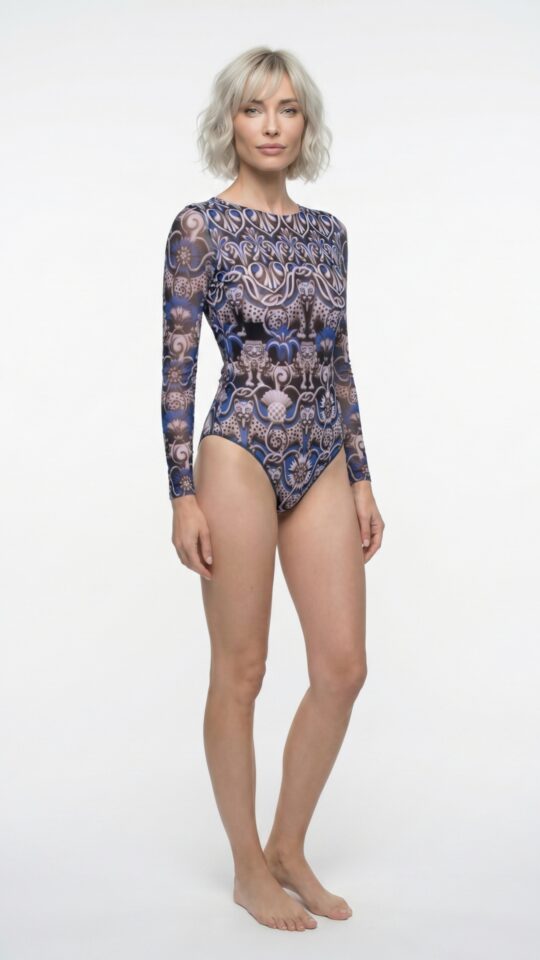 sku: 26001018 | Brand: RoDaSoleil  | Size: XSmall Small Medium Large XLarge  | Colors: Цветной  | Бренды RoDaSoleil | Купальники Слитные | Title: Слитный купальник СРЕДНЕВЕКОВЬЕ Синий