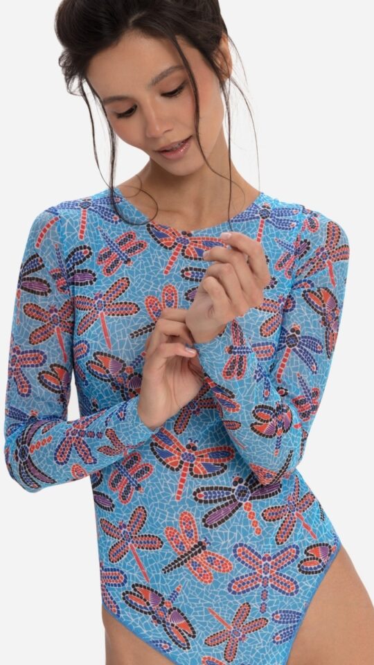 sku: 25001079 | Brand: RoDaSoleil  | Size: XSmall Small Medium Large XLarge  | Colors: Цветной  | Бренды RoDaSoleil | Купальники Слитные | Title: Слитный купальник СТРЕКОЗЫ МОЗАИКА