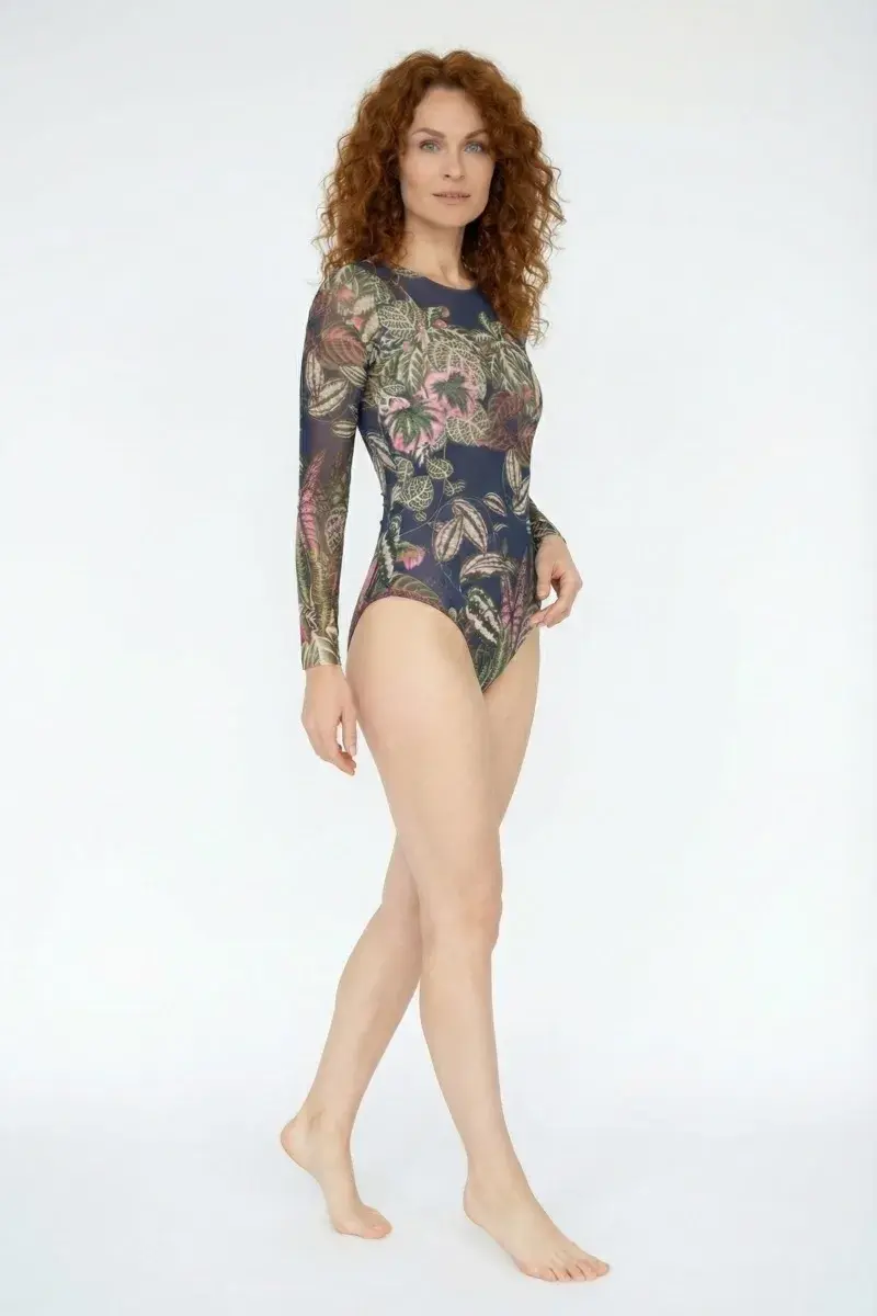 sku: 22001076 | Brand: RoDaSoleil  | Size: XSmall Small Medium Large XLarge  | Colors: Цветной  | Бренды RoDaSoleil | Купальники Слитные | Title: Слитный купальник БОТАНИКА