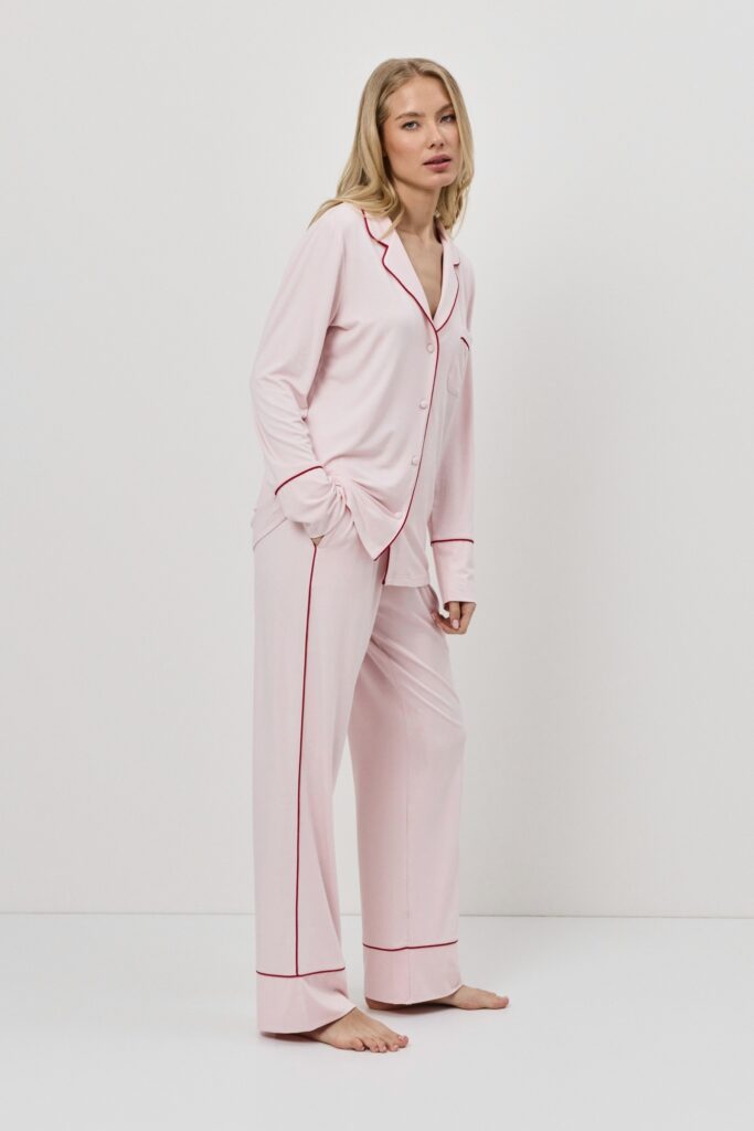 sku: AMORIA | Brand: Aruelle  | Size: XSmall Small Medium Large XLarge XXLarge  | Colors: Светло-Розовый  | Бренды Aruelle | Домашняя одежда Пижамы | Title: Пижама с брюками AMORIA