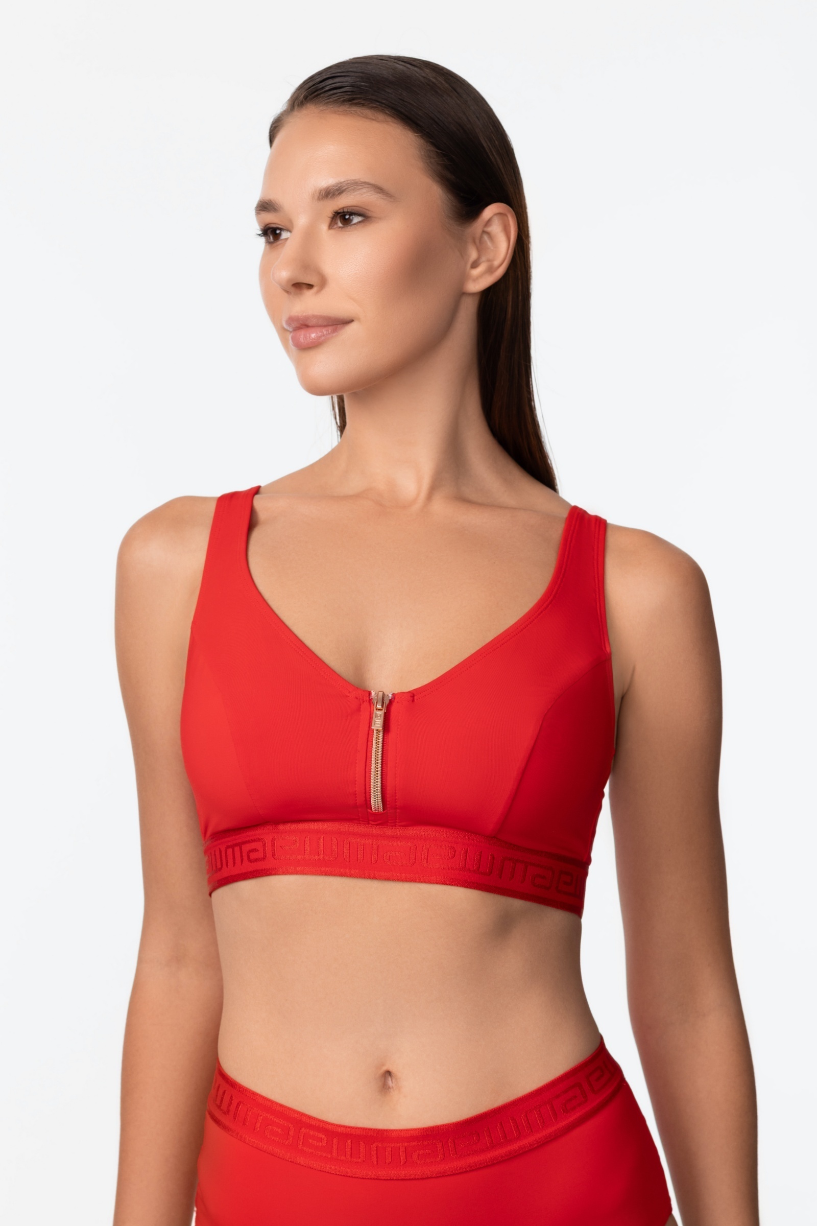 sku: SP2605-Y-322 | Brand: Marc Andre | Size: 36 38 40 42 44 | Colors: Красный | Бренды Marc&Andre | Купальники Раздельные | Title: Топ UPDATE ZIPPER