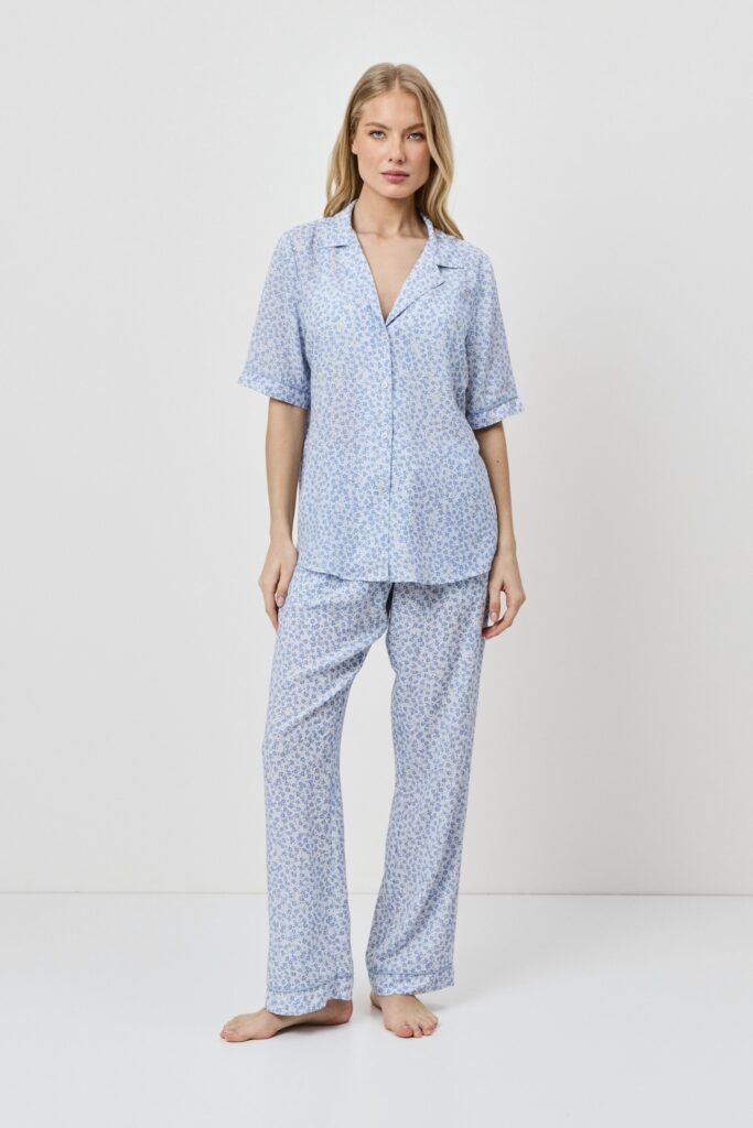 sku: LULLABY | Brand: Aruelle  | Size: XSmall Small Medium Large XLarge XXLarge  | Colors: Светло-Голубой  | Бренды Aruelle | Домашняя одежда Пижамы | Title: Пижама с брюками LULLABY