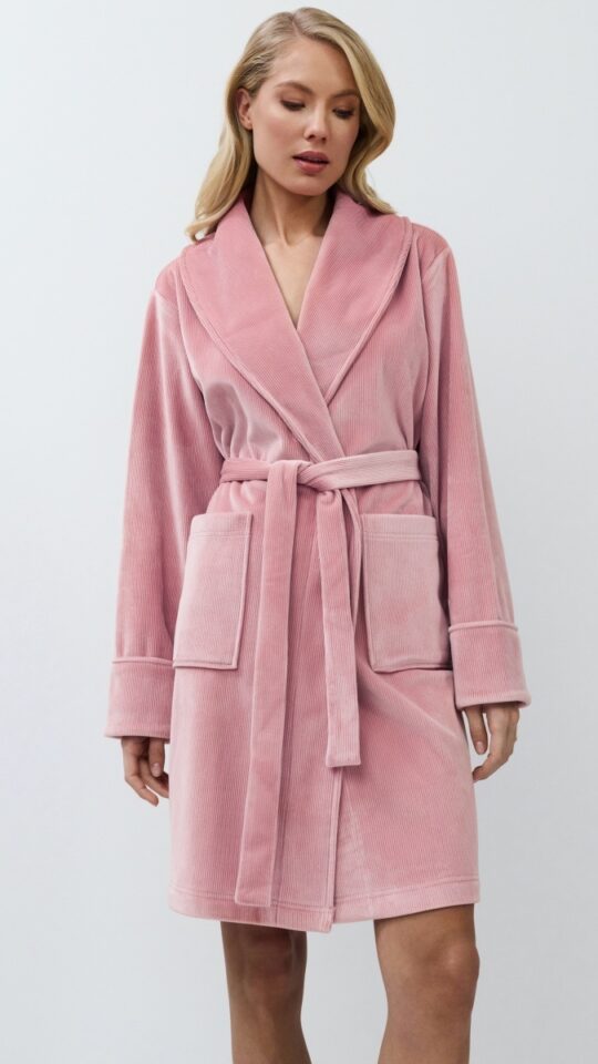 sku: VEA | Brand: Aruelle  | Size: XSmall Small Medium Large XLarge  | Colors: Розовый  | Бренды Aruelle | Домашняя одежда Халаты | Title: Халат VEA