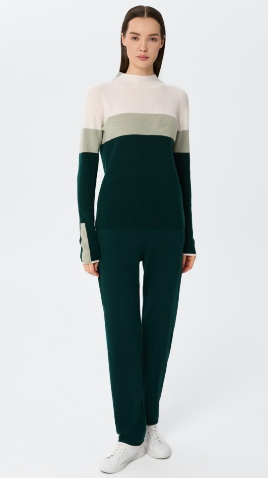 sku: W25-00CH0719 | Brand: Marc Andre  | Size: 36 38 40 42 44 46  | Colors: Зеленый  | Бренды Marc&Andre | Кашемир Джемперы | Title: Джемпер URBAN BLOCK