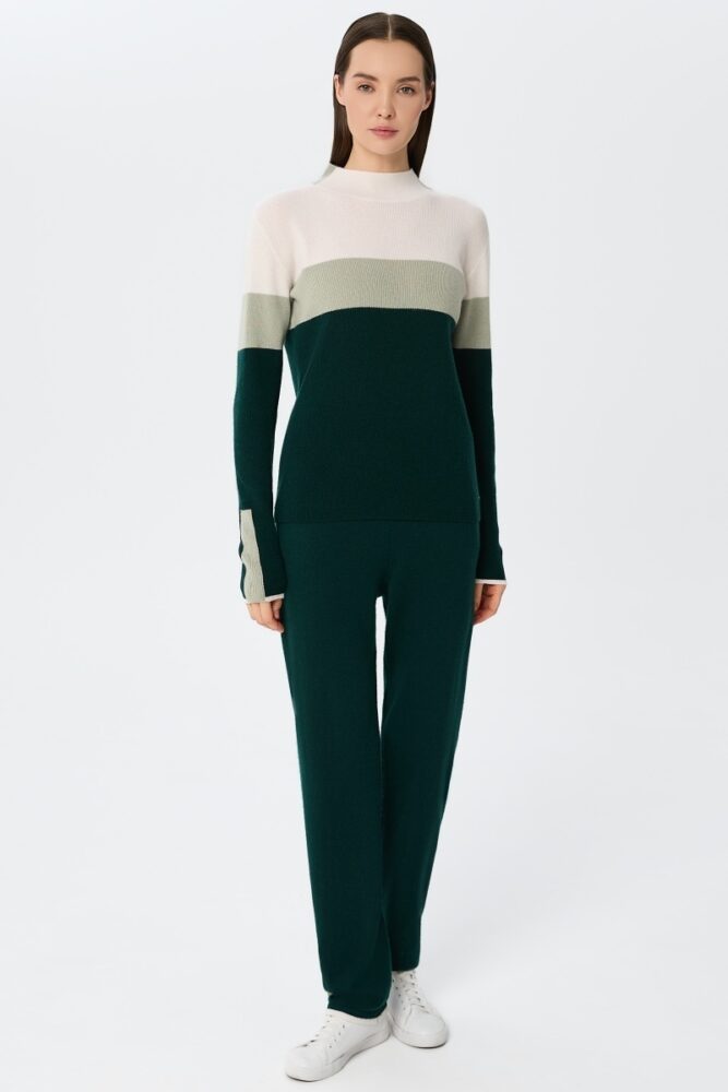 sku: W25-00CH0719 | Brand: Marc Andre  | Size: 36 38 40 42 44 46  | Colors: Зеленый  | Бренды Marc&Andre | Кашемир Джемперы | Title: Джемпер URBAN BLOCK