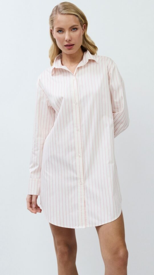 sku: ZEPHYR | Brand: Aruelle  | Size: XSmall Small Medium Large XLarge XXLarge  | Colors: Кремовый/Розовый  | Бренды Aruelle | Домашняя одежда Сорочки | Title: Сорочка ZEPHYR