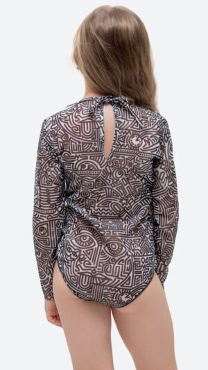 sku: 25002335 | Brand: RoDaSoleil  | Size: 104 110 116 122 128 134 140 146 152 158  | Colors: Цветной  | Бренды RoDaSoleil | Детские купальники | Title: Слитный купальник DOODLING