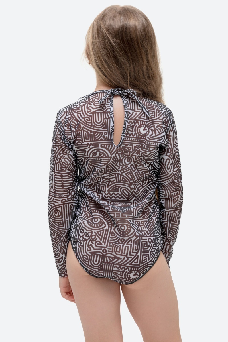 sku: 25002335 | Brand: RoDaSoleil | Size: 104 110 116 122 128 134 140 146 152 158 | Colors: Цветной | Бренды RoDaSoleil | Детские купальники | Title: Слитный купальник DOODLING