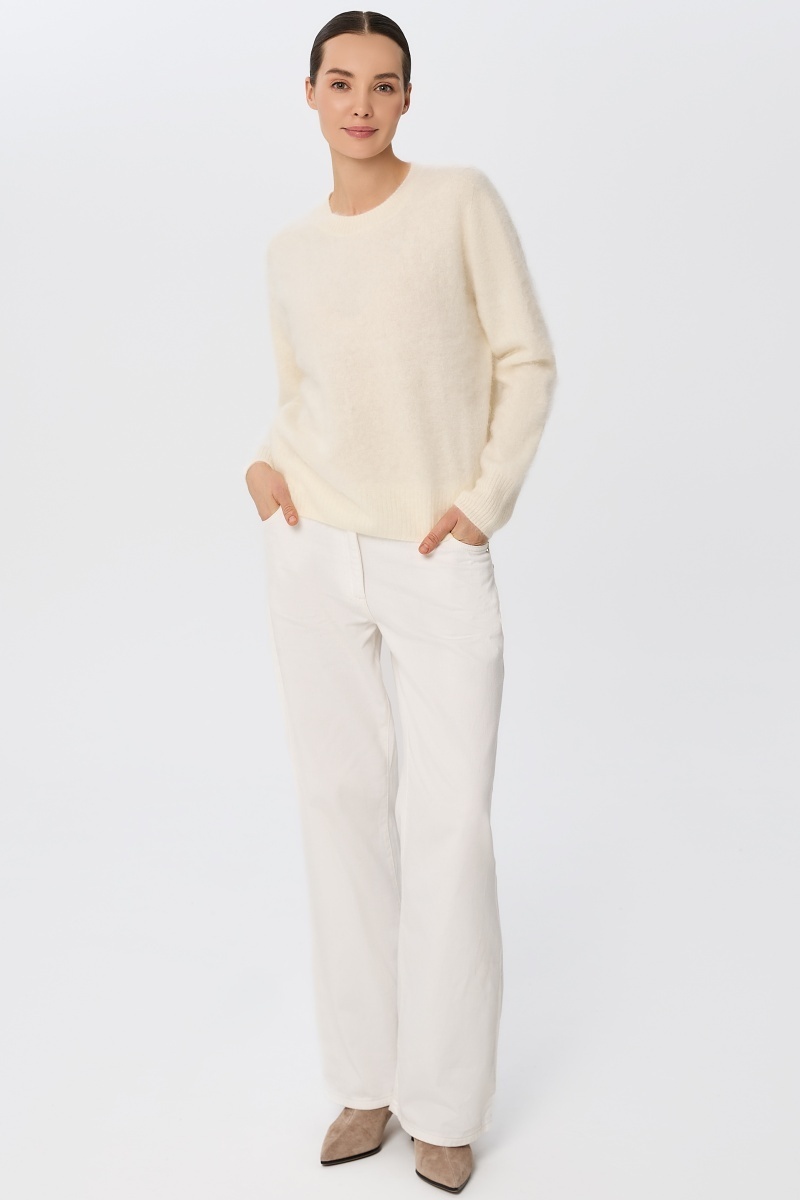 sku: W25-00CH1019 | Brand: Marc Andre  | Size: 36 38 40 42 44  | Colors: Белый  | Бренды Marc&Andre | Кашемир Джемперы | Title: Джемпер CLOUDED LUXE