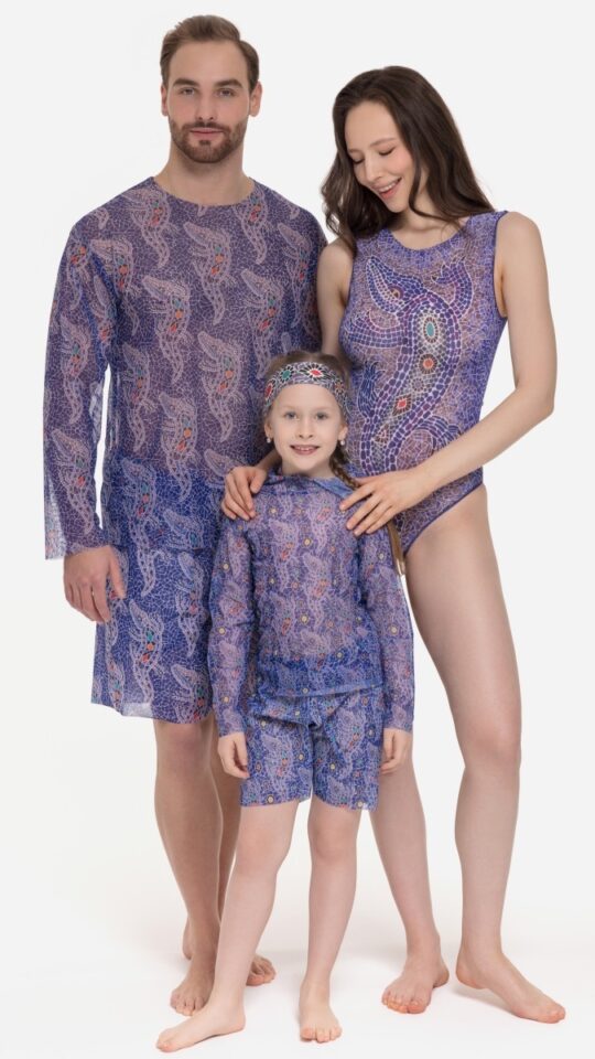 sku: 25002267 | Brand: RoDaSoleil  | Size: 104 110 116 122 128 134 140 146 152 158  | Colors: Лиловый  | Бренды RoDaSoleil | Детские купальники | Title: Шорты детские КРОКОДИЛ ЛИЛОВЫЙ