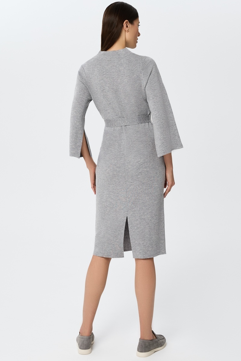 sku: W25-00CH0203 | Brand: Marc Andre  | Size: 36 38 40 42 44  | Colors: Серый  | Бренды Marc&Andre | Кашемир | Title: Платье ETERNAL WAVES