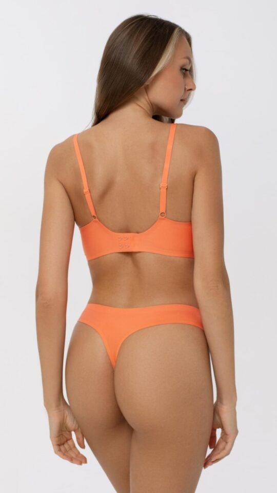 sku: S25-0991-K1-STO-SZ | Brand: Marc Andre  | Size: 36 38 40 42 44  | Colors: Оранжевая пудра  | Бренды Marc&Andre | Трусы Нижнее белье Стринги | Title: Стринги SECOND SKIN