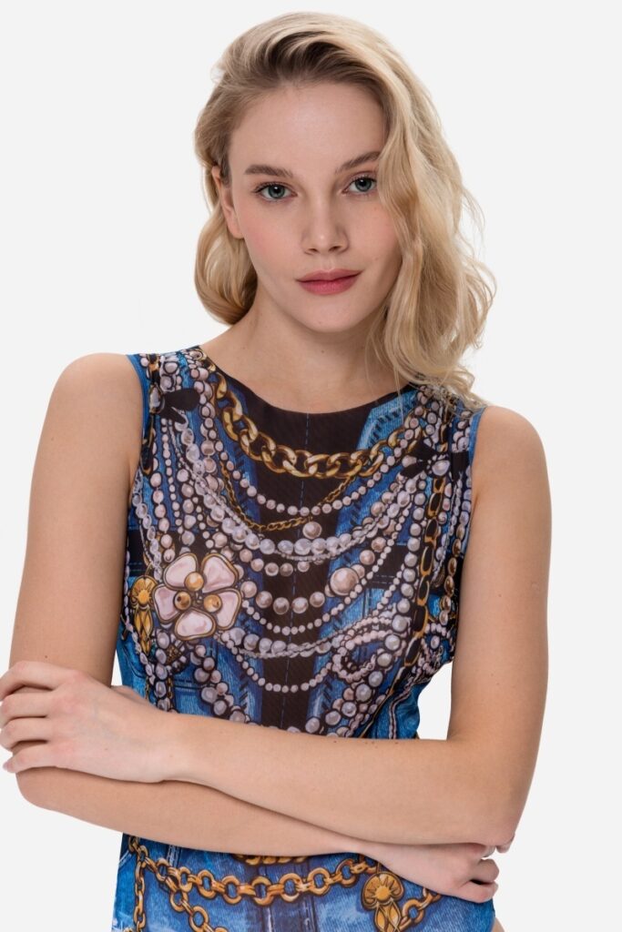 sku: 25001116 | Brand: RoDaSoleil  | Size: XSmall Small Medium Large XLarge  | Colors: Цветной  | Бренды RoDaSoleil | Купальники Слитные | Title: Слитный купальник ДЖИНС