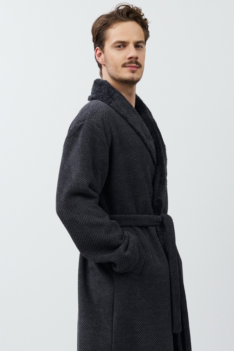 sku: GREGOR | Brand: Aruelle  | Size: Small Medium Large XLarge XXLarge  | Colors: Графит  | Бренды Aruelle | Мужская коллекция Халаты | Title: Халат GREGOR